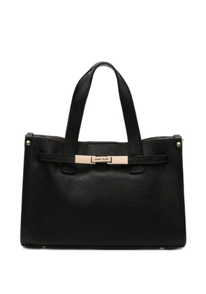 Marc Ellis logo-plaque pebbled-effect tote bag - Black