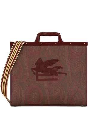 ETRO paisley-print embroidered tote bag
