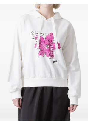 DIMENSIONE DANZA floral-print hoodie - White