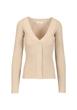 Max Mara Gioiosa ribbed cardigan - Neutrals