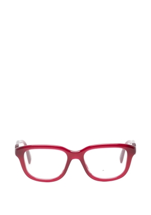 Miu Miu Eyewear logo-detail square-frame glasses - Red