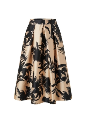 Lunatica Milano K Palm midi skirt - Neutrals