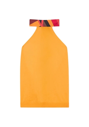 PUCCI silk-detail top - Yellow