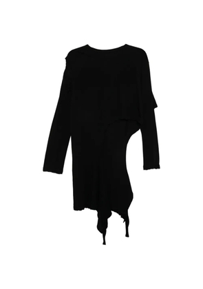 Y's cut-out asymmetric T-shirt - Black