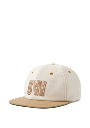 Universal Works logo-embroidered panelled cap - Neutrals