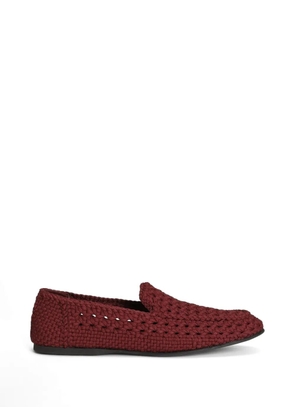 Dolce & Gabbana Ariosto slippers in hand-woven fabric - Red