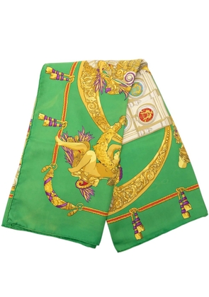 Hermès Pre-Owned 20th Century Hommage A Charles Garnier Silk Scarf 90 scarves - Green