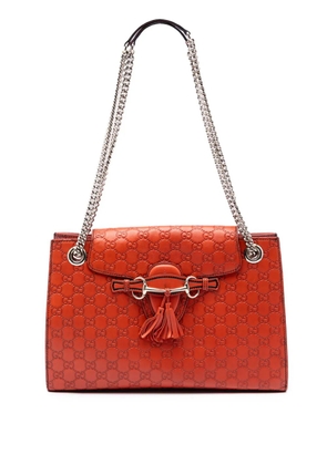 Gucci Pre-Owned 2016-2025 Large Guccissima Emily shoulder bag - Orange