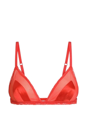 Dolce & Gabbana satin and lace bra - Orange