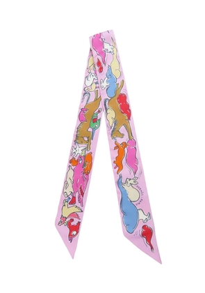 Hermès Pre-Owned 2010-2026 Mille Et Un Lapins Silk Twilly Scarf scarves - Multicolour