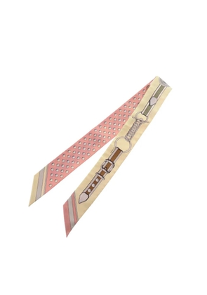 Hermès Pre-Owned 2010-2025 Grand Tralala Silk Twilly Scarf scarves - Pink