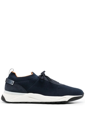 Santoni sock-style low-top sneakers - Blue