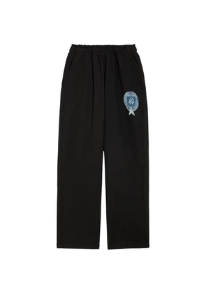 KIDWEST logo-patch track pants - Black