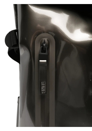 Rains glossy roll-top backpack - Silver