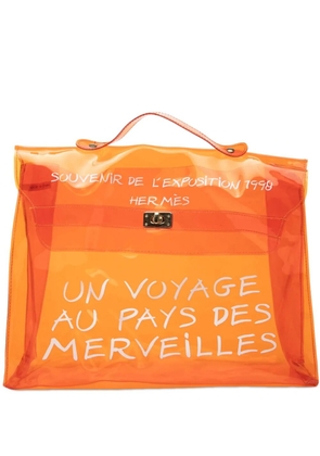 Hermès Pre-Owned 2000-2010 Vinyl Souvenir De L Exposition Kelly handbag - Orange
