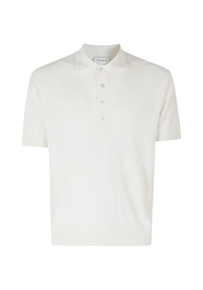 Paolo Pecora short-sleeve silk polo shirt - White