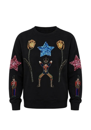 Dolce & Gabbana sequin-embellished embroidered sweater - Black