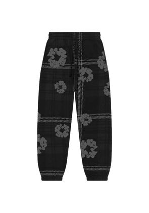 Denim Tears plaid wreath sweatpants - Black