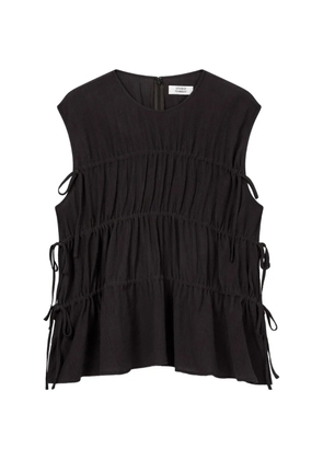 TOMBOY shirred blouse - Brown
