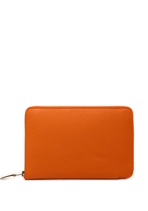Hermès Pre-Owned 2009 Epsom Azap Integral Zip Around Wallet long wallets - Orange