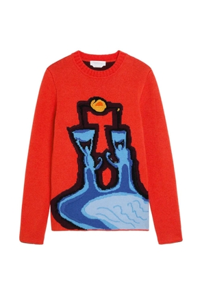 Gabriela Hearst Avichai intarsia-knit sweater - Red
