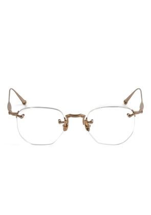 Matsuda rimless geometric glasses - Gold