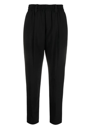 Brunello Cucinelli high-waisted tapered trousers - Black
