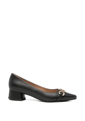 SERGIO MORETTI FIRENZE chain-link pointed-toe pumps - Black