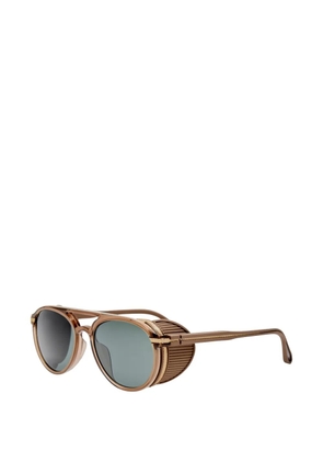 Linda Farrow pilot-frame sunglasses - Neutrals