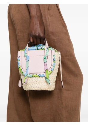 CUBA LAB Habanera silk-wrapped tote bag - Neutrals