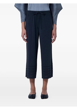 Pleats Please Issey Miyake pleated wide-leg trousers - Black