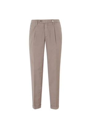 Myths pleated turn-up trousers - Neutrals