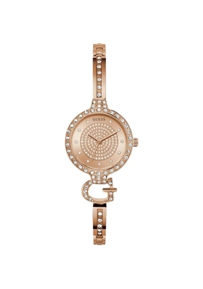 GUESS USA crystal-embellished 28mm watch - Pink