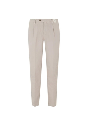 Myths pleated-front tapered-leg trousers - Neutrals
