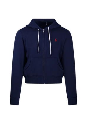 Ralph Lauren Collection logo-embroidered zip-up hoodie - Blue