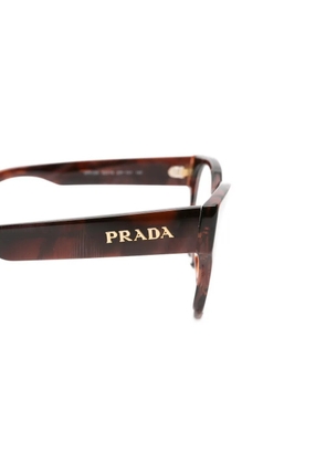 Prada Eyewear tortoiseshell-effect cat-eye glasses - Brown