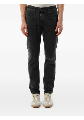 Off-White Hv drawstring jeans - Black