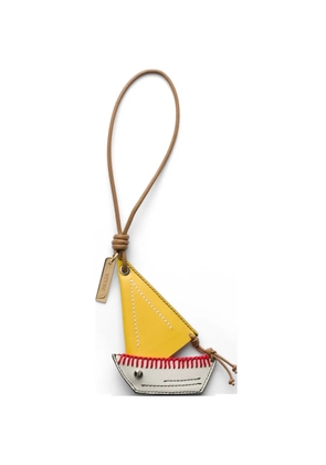 Prada leather keyring pendant - Yellow