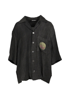 MISBHV Smile crinkled-finish shirt - Black