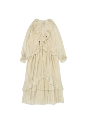 Fortela Ange ruffled dress - Neutrals