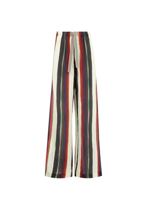 Christopher John Rogers striped wide-leg trousers - Neutrals