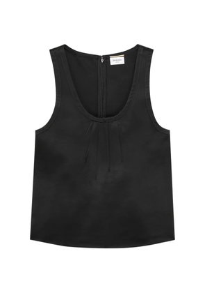 Saint Laurent Cassandre pleated top - Black
