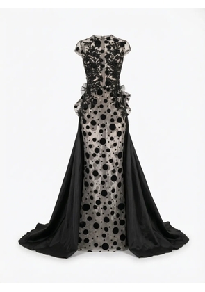 Gattinolli by Marwan polka-dot gown dress - Black