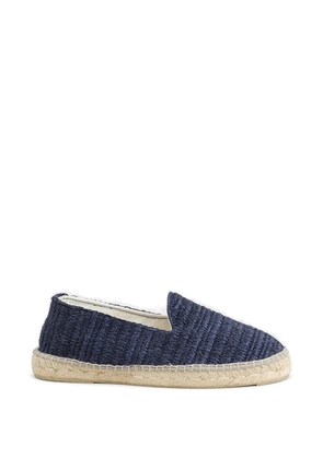 Manebi woven-effect slip-on espadrilles - Blue