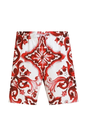 Dolce & Gabbana majolica-print medium boxer shorts - White