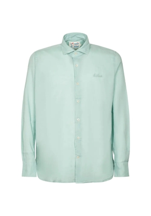 MC2 Saint Barth logo-embroidered long-sleeve shirt - Green