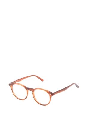 Sociel round-frame glasses - Brown