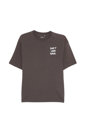 GEORGE. logo-print T-shirt - Brown