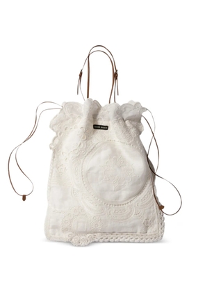 Miu Miu Lace tote bag - White