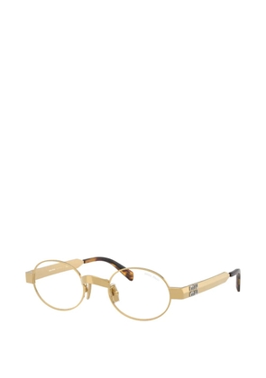 Miu Miu Eyewear round -frame glasses - Gold